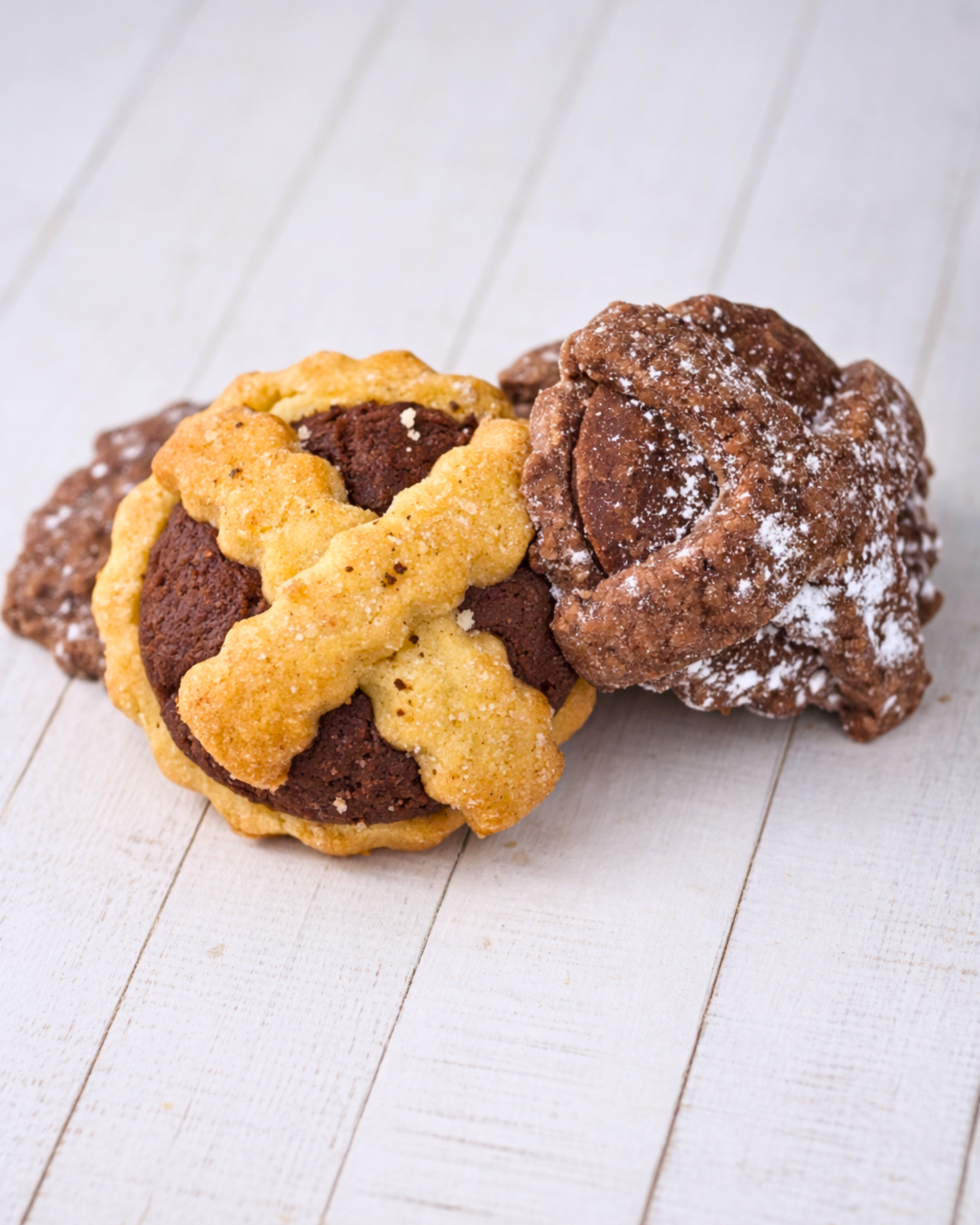Rustichelle Bicolore Chocolate y Cacao by Medri, featuring a colorful assortment of artisanal chocolates with rich cacao filling.