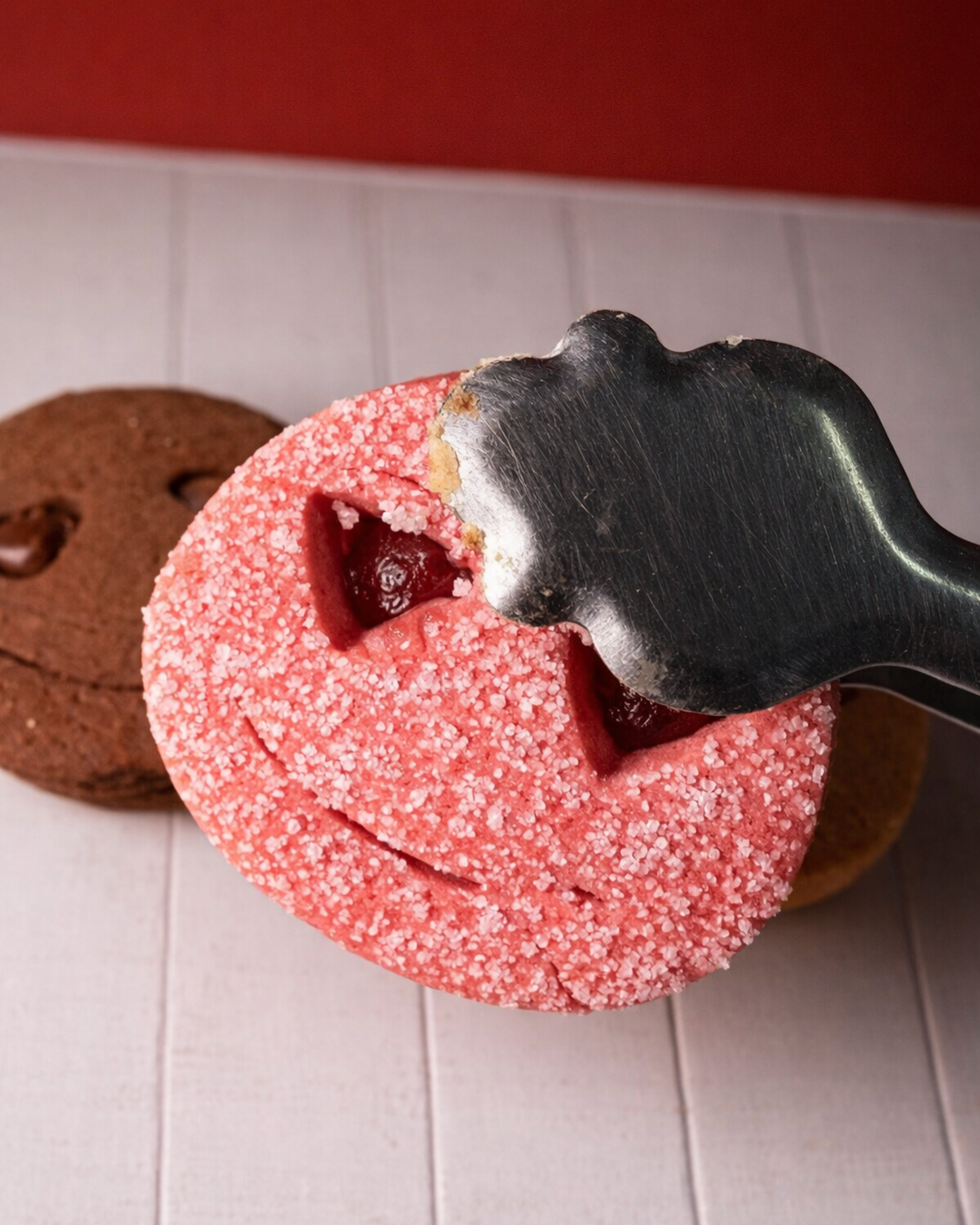 Assorted Medri Faccine candies in a colorful box, featuring various fruit and cream-filled confections for snacking.