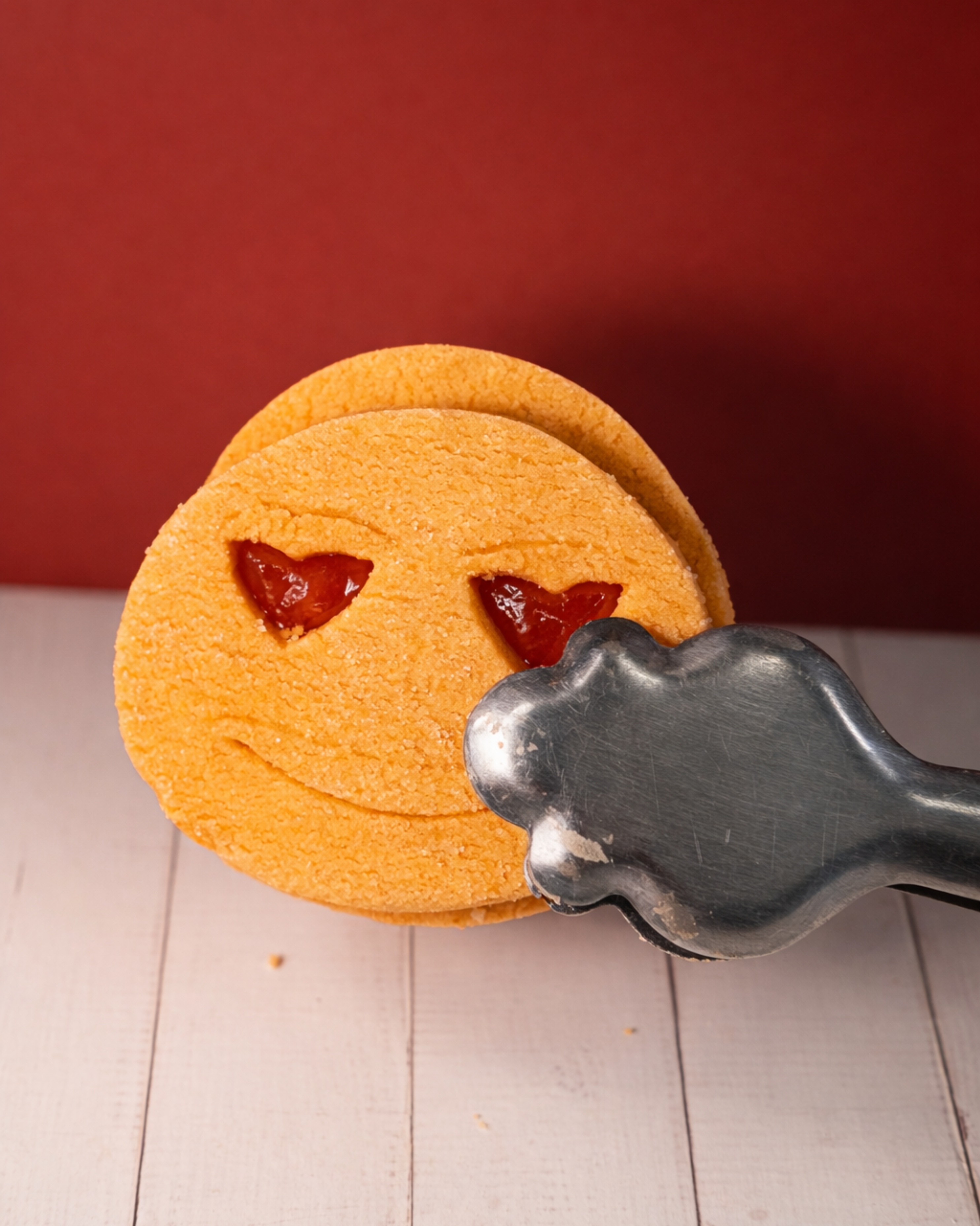 Assorted Medri Faccine candies in a colorful box, featuring various fruit flavors and playful, fun-shaped confections.