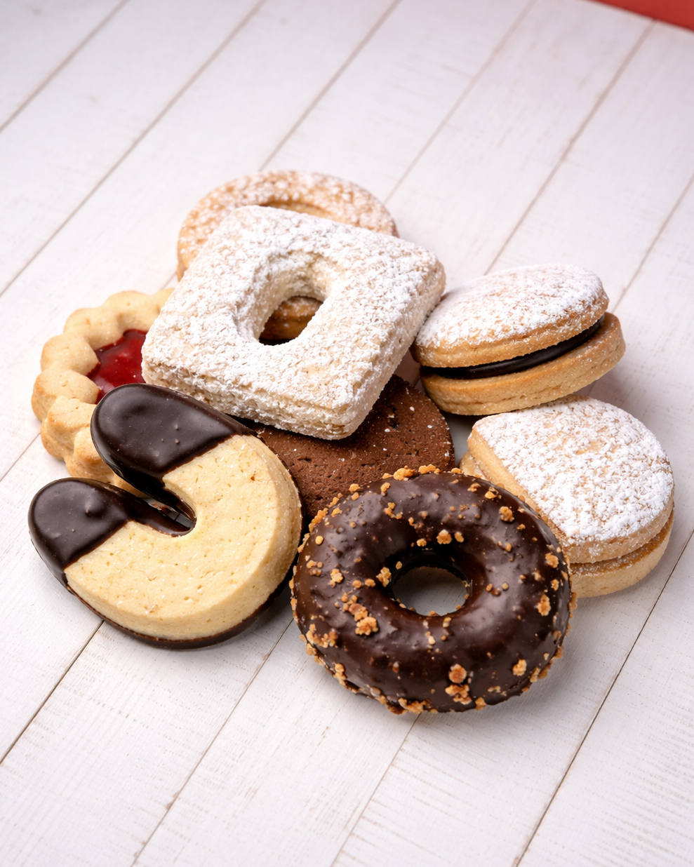 Assorted Medri Pasticceria Mixta box with a variety of traditional Italian pastries and sweets arranged in a decorative box.