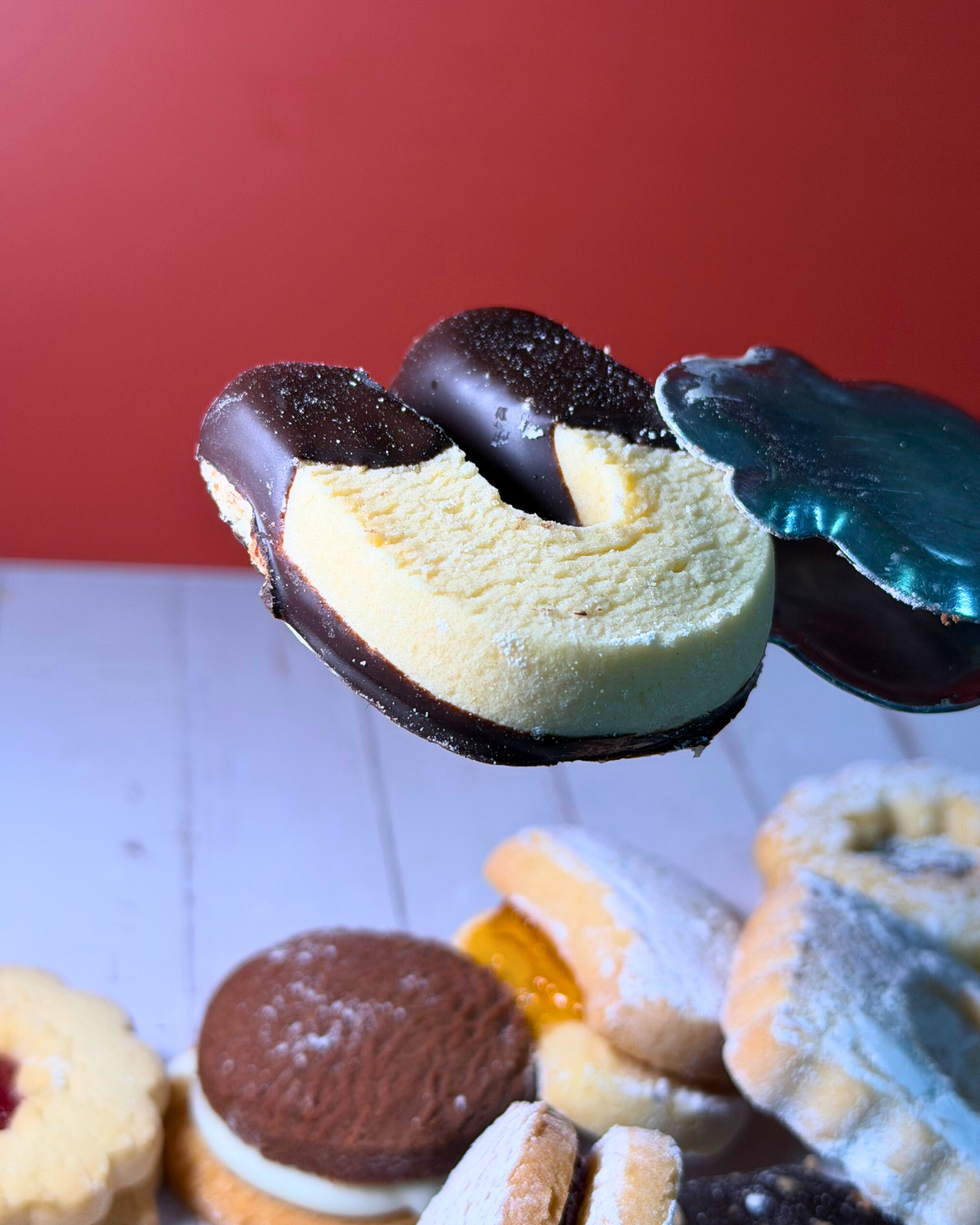 Assorted Medri Pasticceria Mixta box with a variety of traditional Italian pastries and sweets arranged in a colorful display.