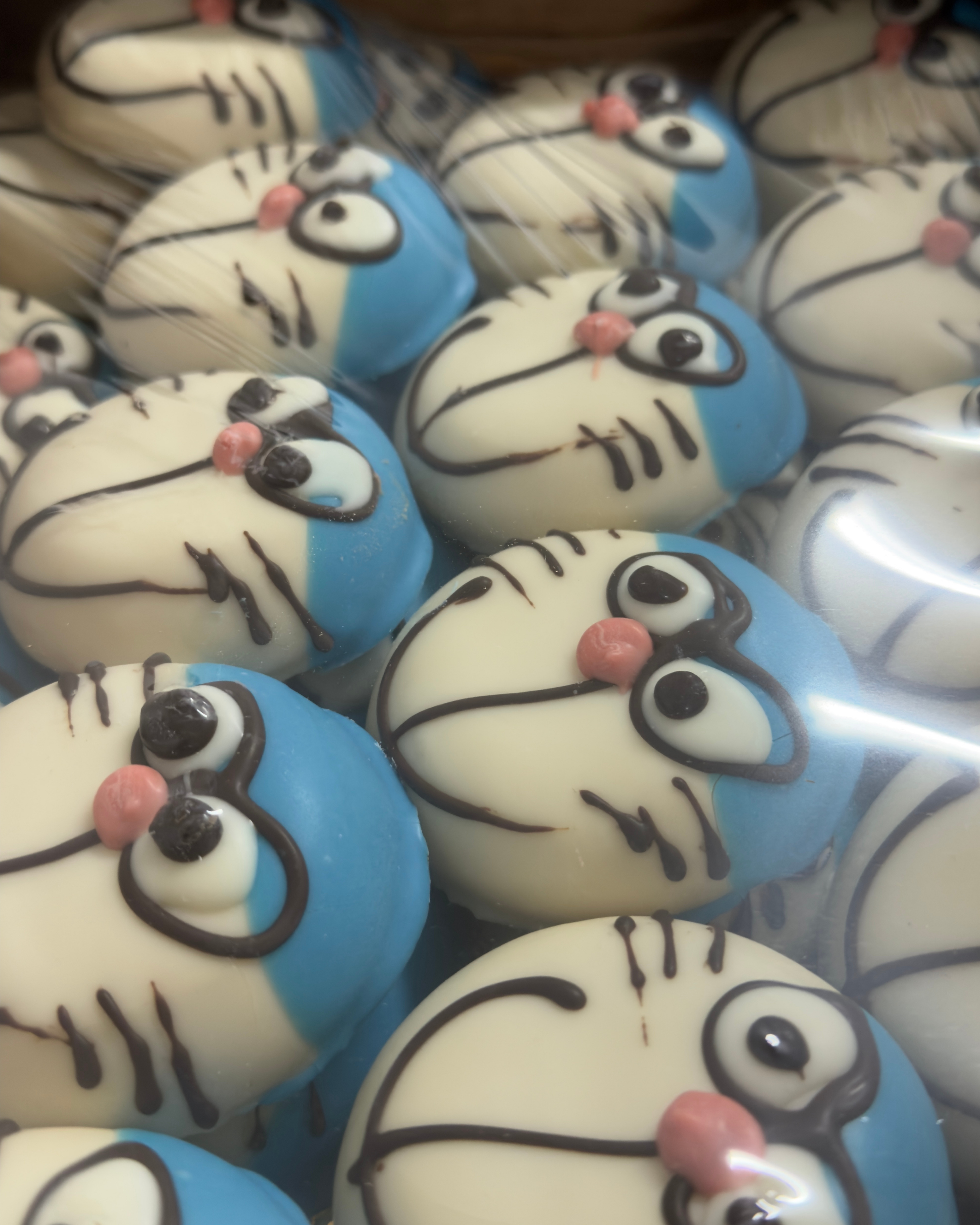 Chocolate-filled Doraemon dessert from Medri Tiramisu Cafe, featuring cute Doraemon character with rich chocolate filling.