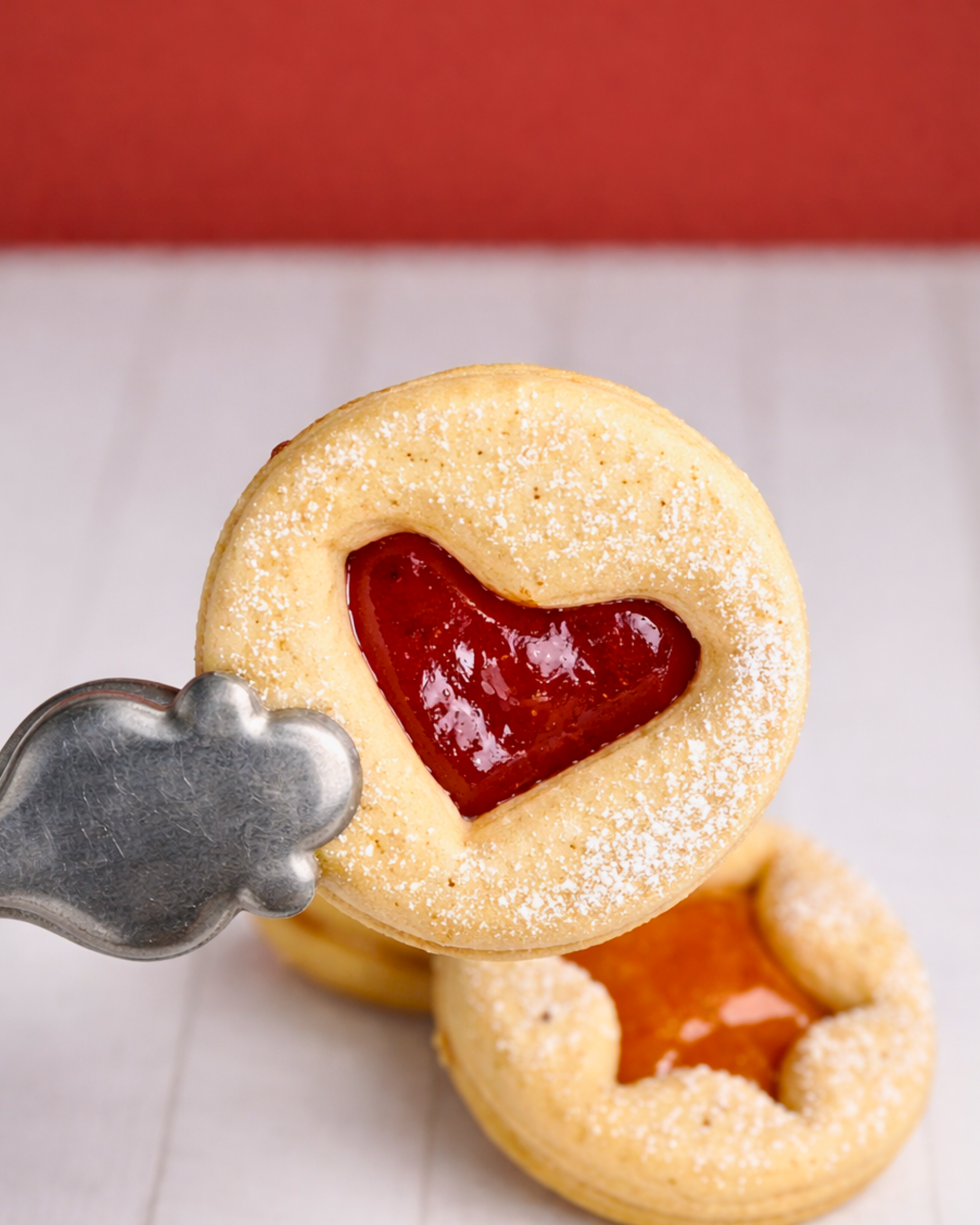 Assorted Medri Occhi di Bue Mixto cookies in a box, featuring a variety of large, round, filled Italian biscuit cookies.