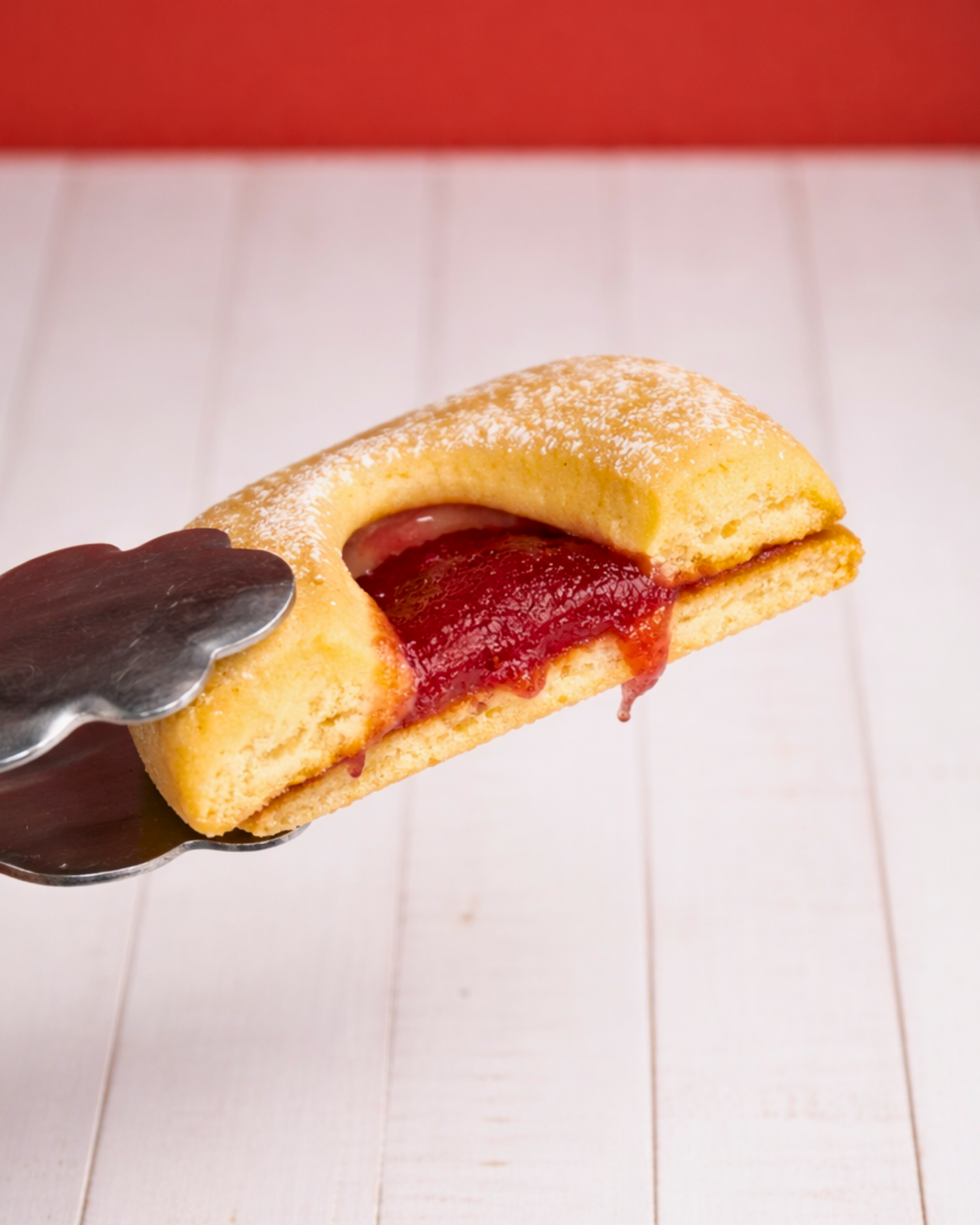 Assorted Medri Occhi di Bue Mixto cookies in a box, featuring a variety of traditional Italian biscuit shapes and fillings.